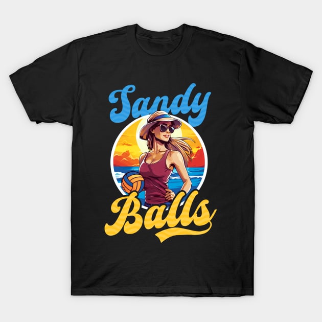 Beach Volleyball Shirt | Sandy Balls T-Shirt by Gawkclothing